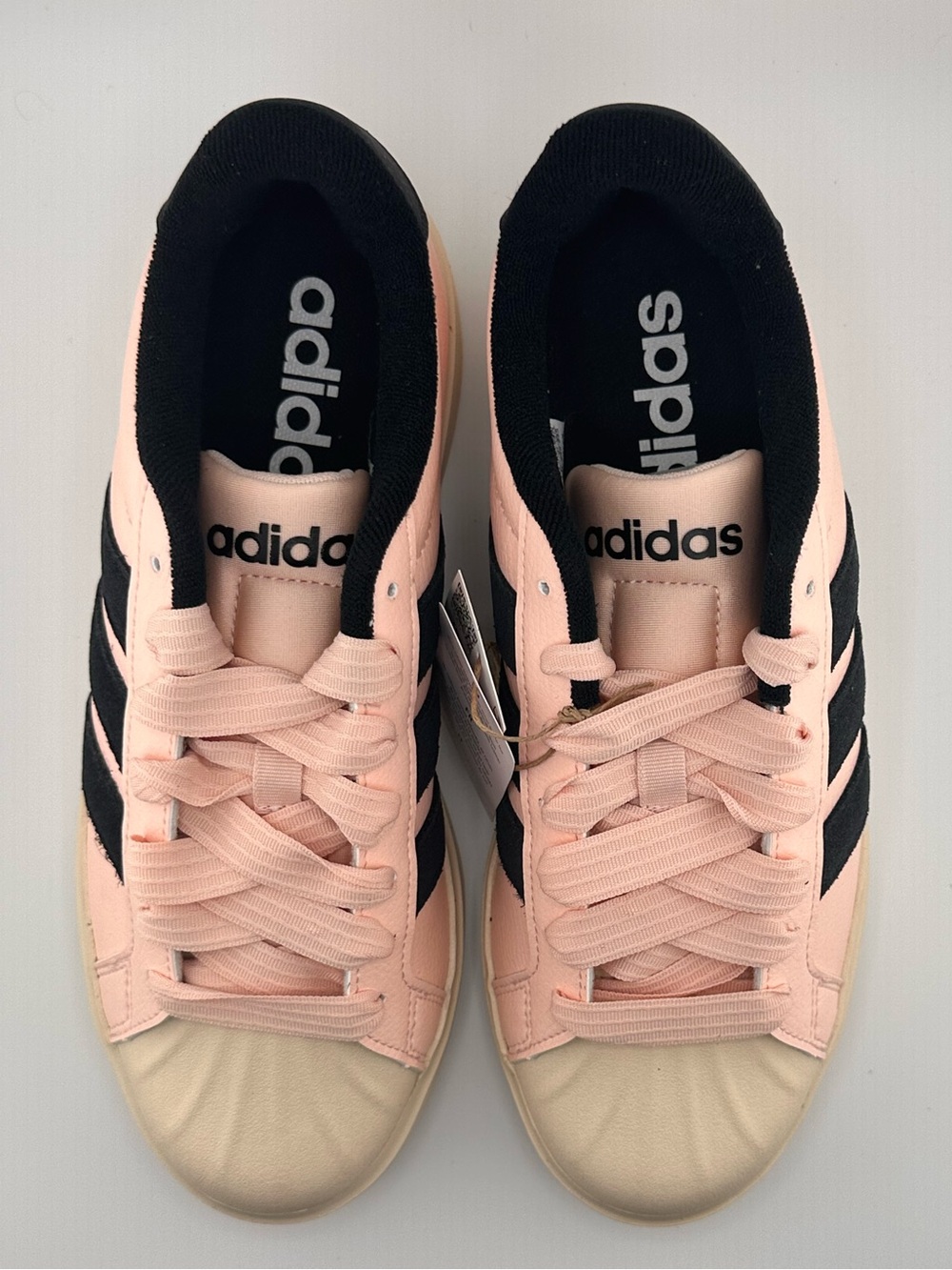 adidas Pink and Black Street Talk Shell-Toe Sneakers - Picture 4 of 7